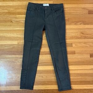 FREE PEOPLE sage green skinny pants sz 28